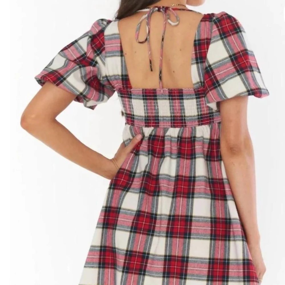 Show Me Your MuMu Red Plaid Dress - Picture 2 of 8